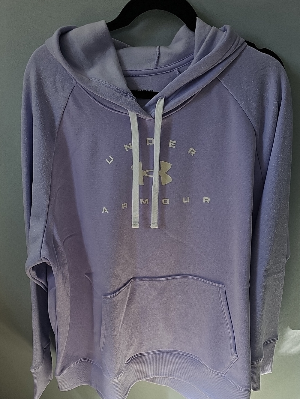 Under Armour Women 3x Lavender Zip-Up Hoodie with White Logo